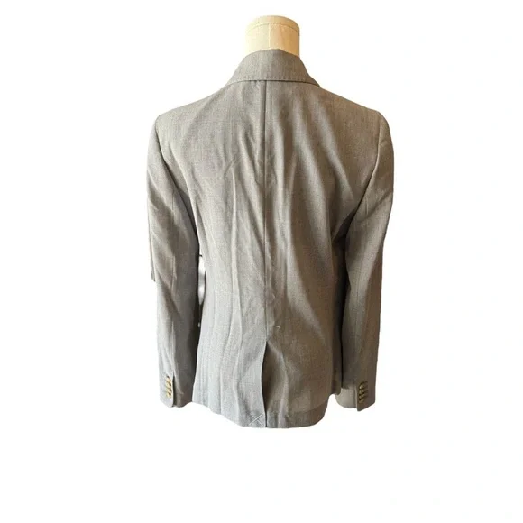 J.Crew - NWT Campbell Traveler Blazer Gray Italian Wool Sz 8 - Picture 4 of 7